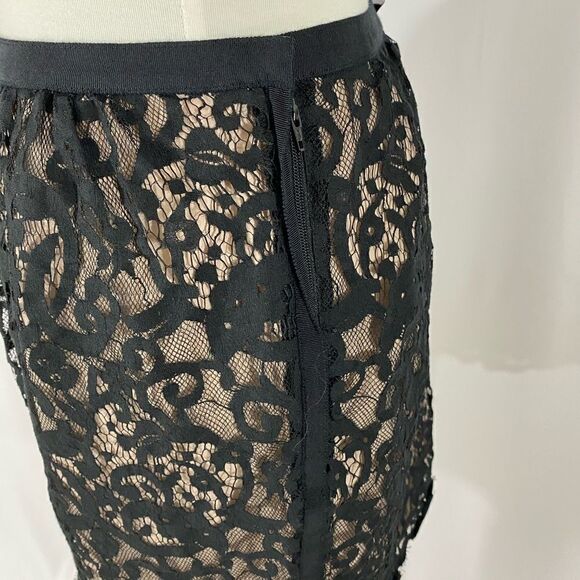 Loft Black  Lace Mini Skirt - Picture 4 of 6